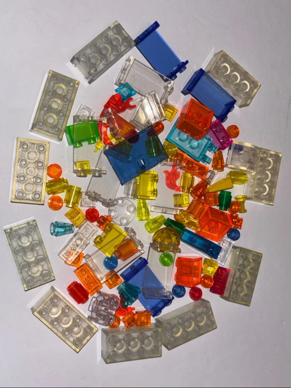 LEGO clear bricks Lego neon Translucent Mixed Building Brick Lot - Bright Neons - Picture 6 of 6